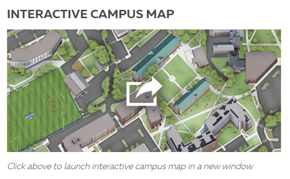 Image of the university interactive map.