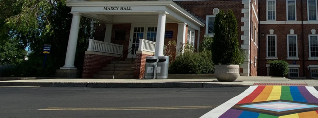 The entrance to Maxcy Hall.