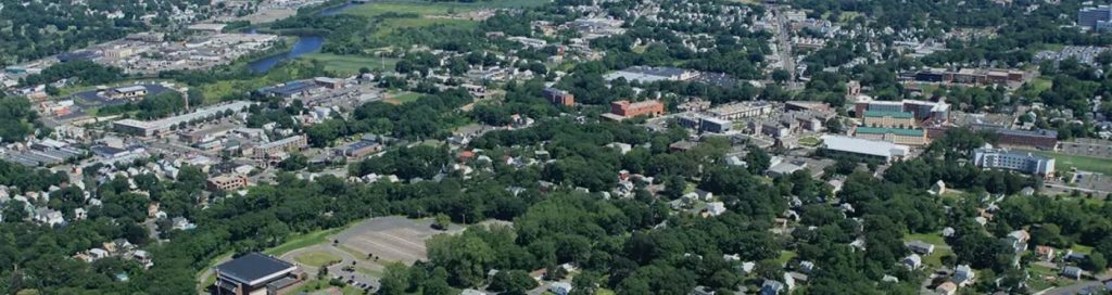 Overview of the University of New Haven campus.